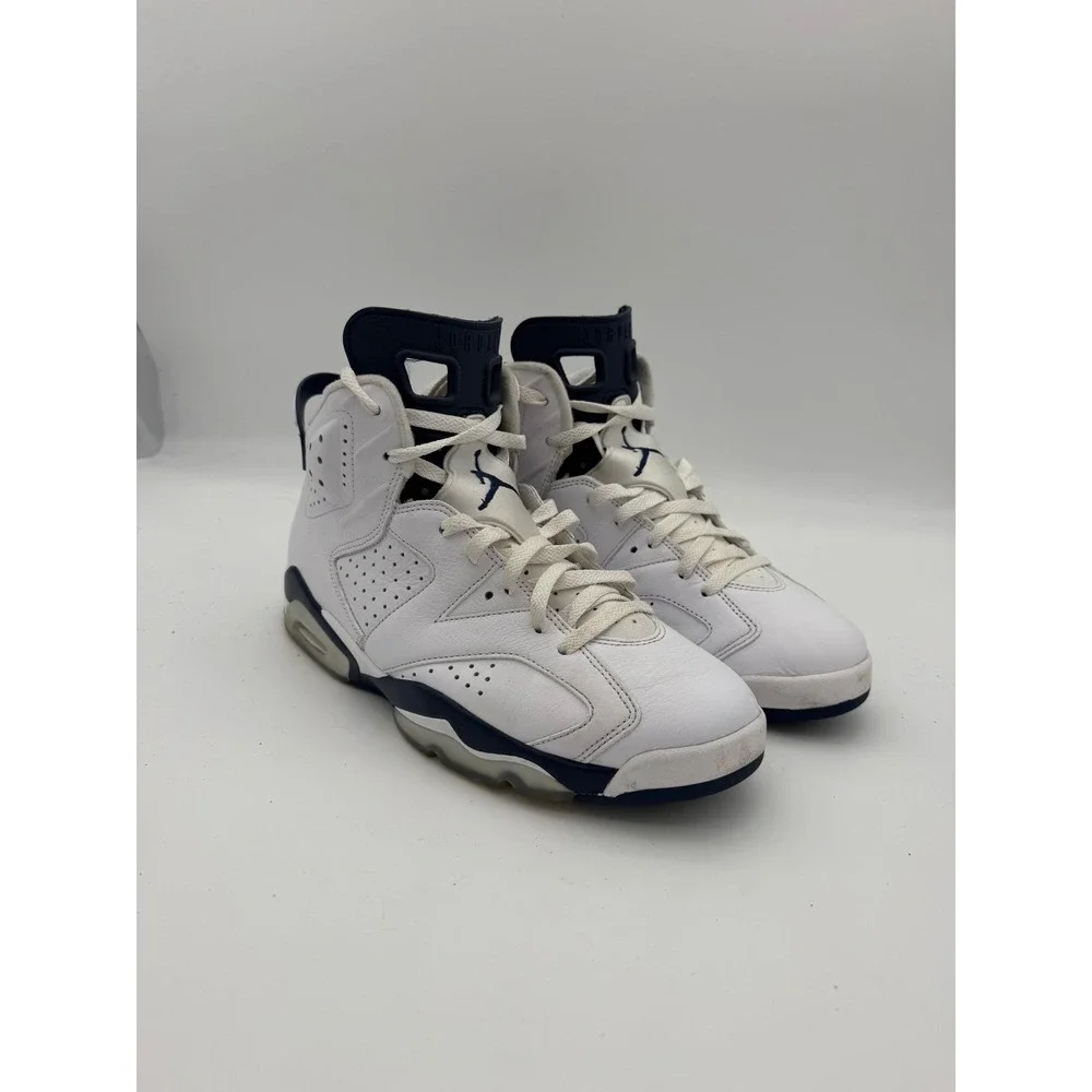Jordan 6 Retro Midnight Navy White Blue Sneakers CT8529-141 Mens 11